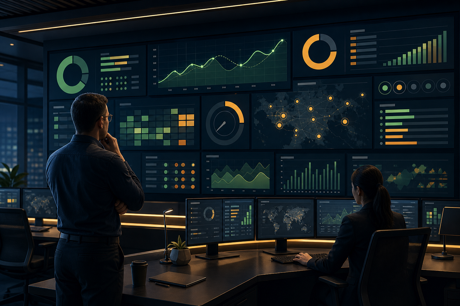 Command Center Dashboard Displays: Planning Screens for Operational Teams